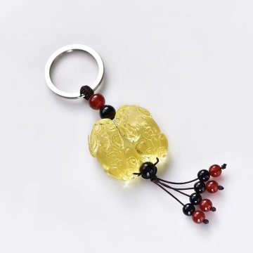 Natural Stone Crystal Crafts: Amethyst, Citrine, and Pixiu Carvings for Healing Stones and Gifts