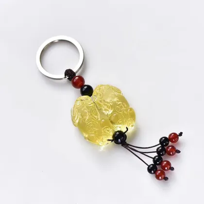 Natural Stone Crystal Crafts: Amethyst, Citrine, and Pixiu Carvings for Healing Stones and Gifts