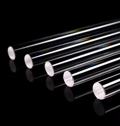 Wholesale High-Temperature Transparent Quartz Crystal Optical Glass Rods