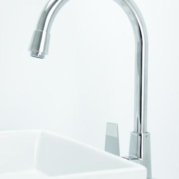 Deck mounted single lever cold water kitchen tap