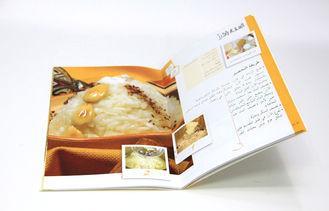 A4 Cookbook Printing Services With Full Color , Flock , Emb