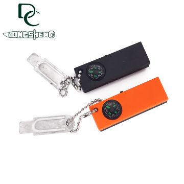 Survival Compass: Multifunctional Flintstone LED Light for Camping and Emergencies