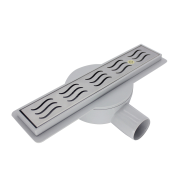 Rotatable ABS Plastic Linear Shower Drain with DN50 Horizontal Outlet
