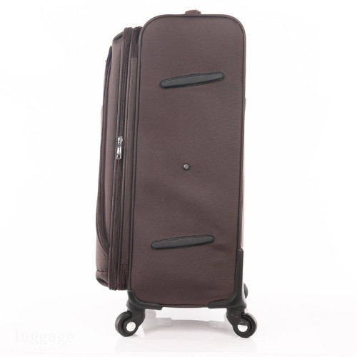 Fashion Polyester Trolley luggage universal wheels