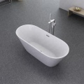 Freestanding Shower Faucet Acrylic Freestanding Bathtub with Soaking Function