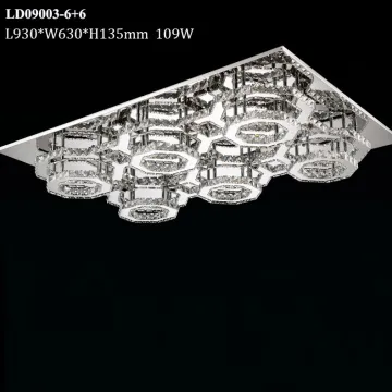 contemporary crystal ceiling lamps led hanging light