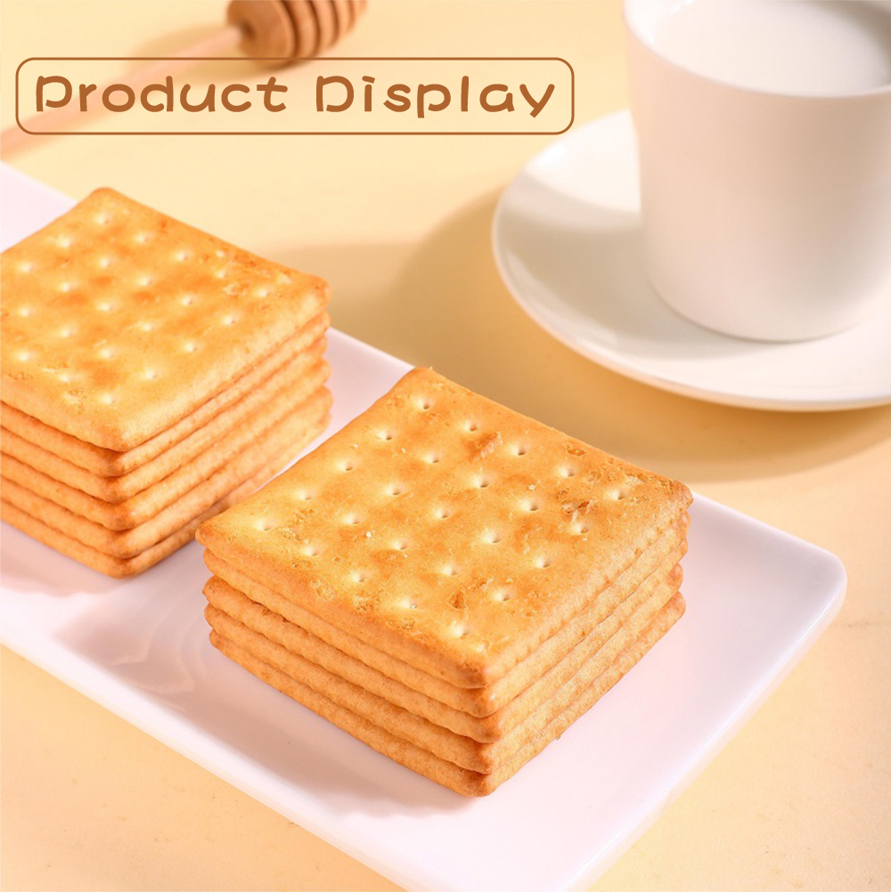 Crunchy Cheese Flavored Savory Crackers for Daily Snacks X1