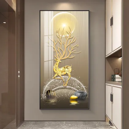 Crystal Porcelain Painting for Elegant Corridor Decor