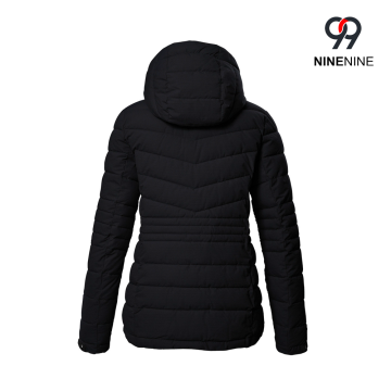 Chaqueta de mujer moderna con capucha con cremallera desmontable