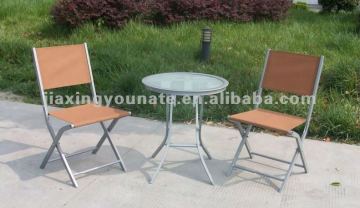 3pcs outdoor bistro set aluminum chair set