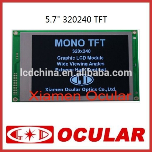 5.7",, 320 x 240 dots,mono-TFT, normally-white, transmissive, dot matrix TFT LCD module