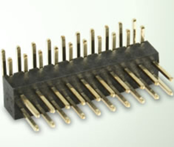 2.54mm Pitch Pin Connector H4.3 Dual Row Right angle