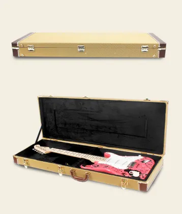 Rectangle Shaped Tweed Hardshell Guitar Case for Strat/Tele/LP/PRS Models