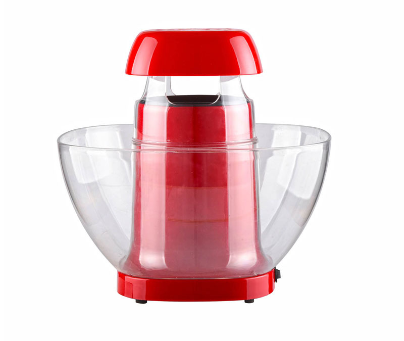 Hot air popcorn maker with bowl
