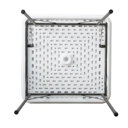 EASTOMMY White Blow Mold Domino Game Table