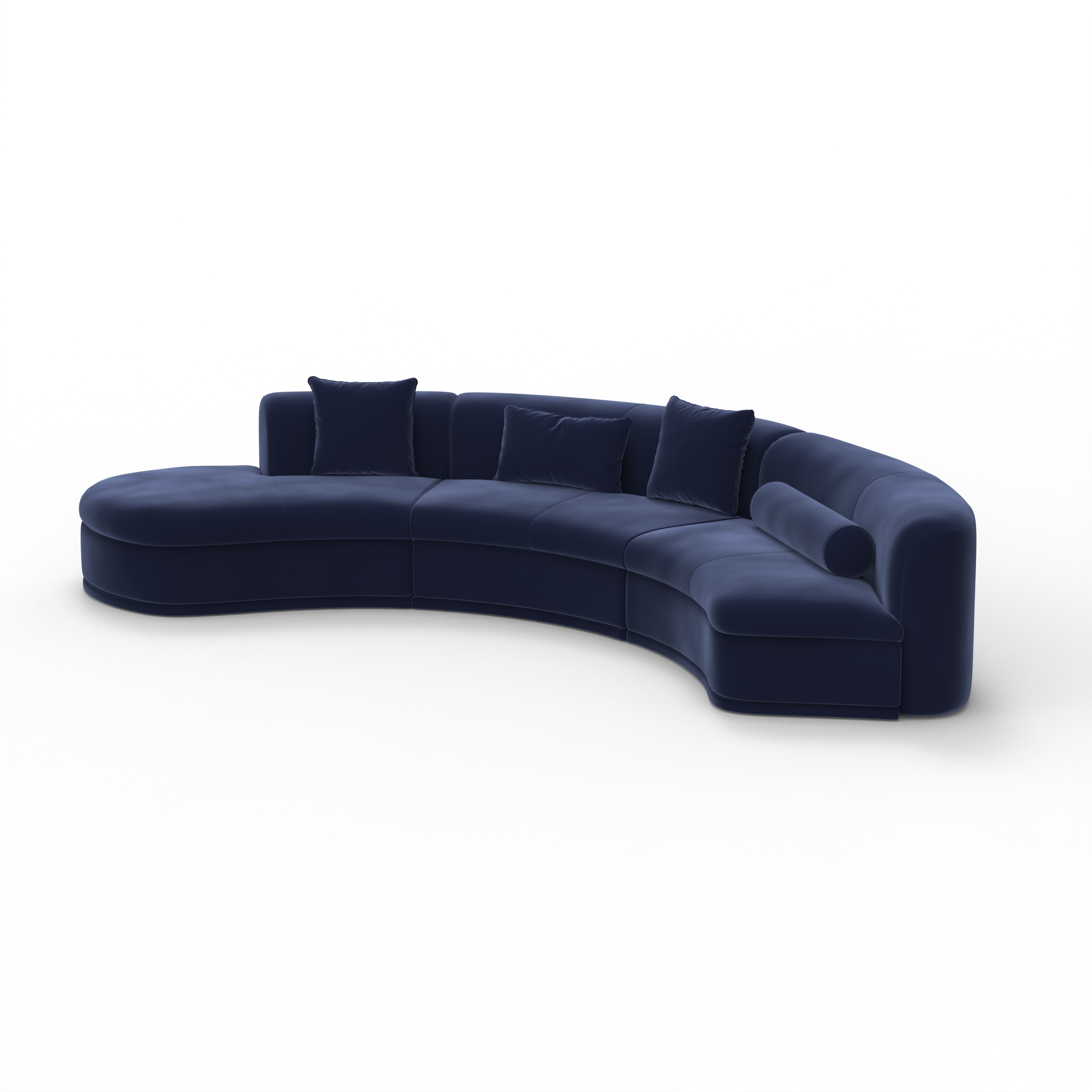 Italy Style extra Large Modern Sofas Pieces Luxury Home Modular Shape Sofa Set Living Room Furniture Curved Sectional Sofa