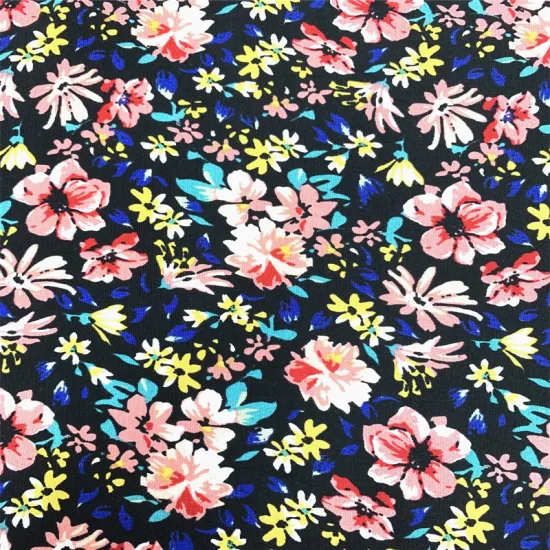 Textile Rayon Viscose Print Fuli Crepe Blouse Fabrics
