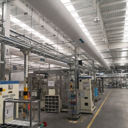 Suspension System for Air Duct Using Wire Ropes