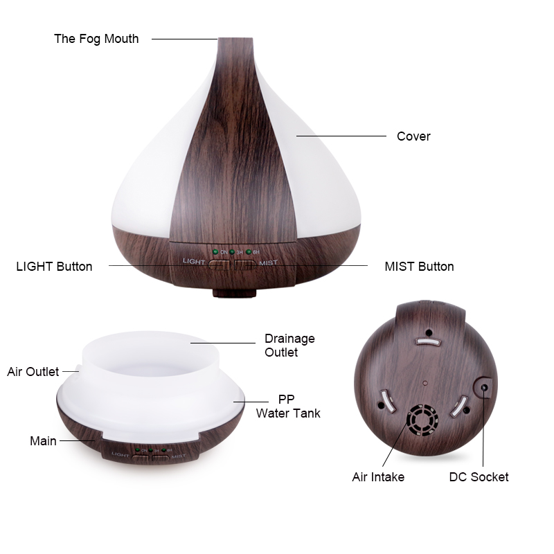 Ultrasonic Mist Aroma Diffuser 8 Jpg