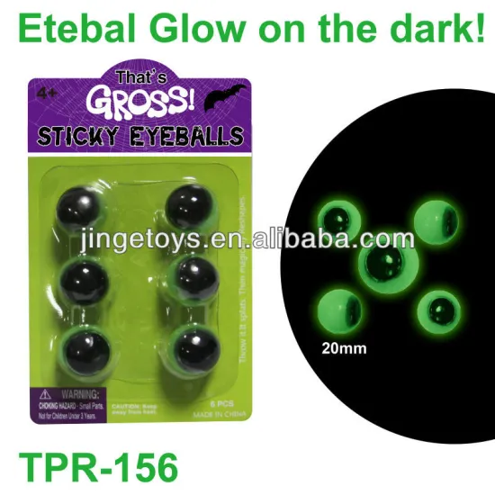 Glow In The Dark Sticky Eyes