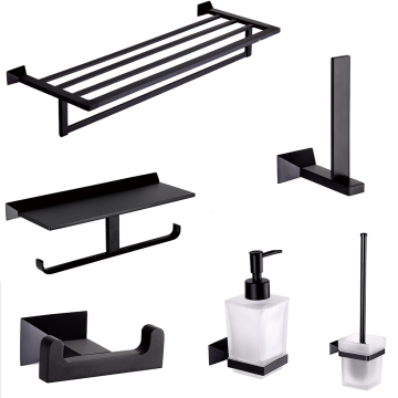 Ensemble de quincaillerie de salle de bain noire OEM ODM