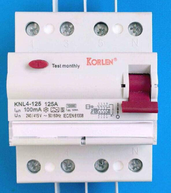 100A 240V Residual Current Circuit Breaker