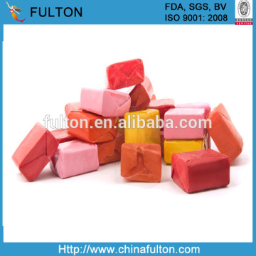 Free design cheap printed brown kraft paper candy packaging wax paper
