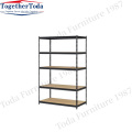 China Black Open Tall Office Wood File Storage Shelf Manufactory