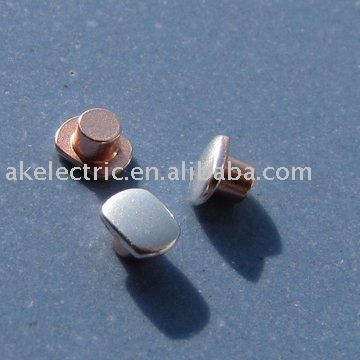 AgCu/Cu contact rivet