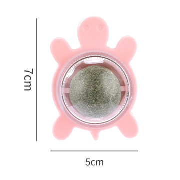 ABS Turtle Spin Ball: Spinning Catnip Cat Licking Toy