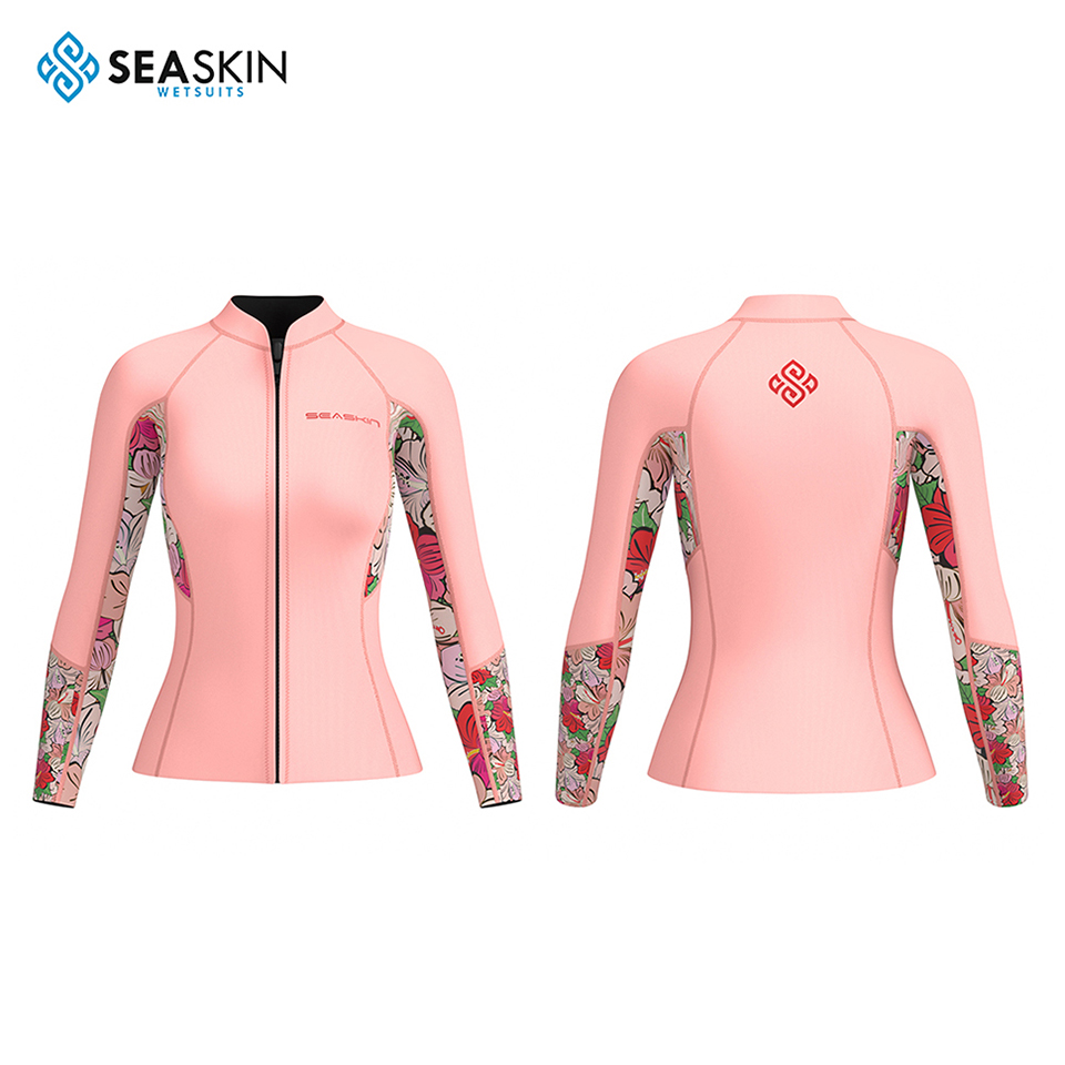 Seaskin 2mm New Women Surfing Jacket Long Sleeve