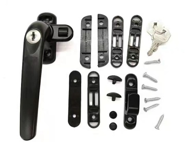 Aluminum UPVC 7-Shape Casement Door with Camlock and Master Key Lock for India and Africa
