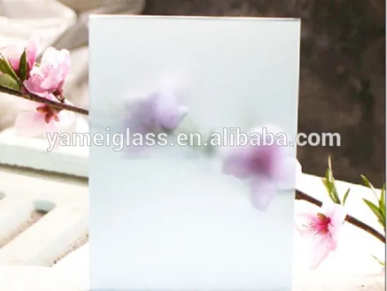China supplier Best Price 6mm thick laminated frosted glass