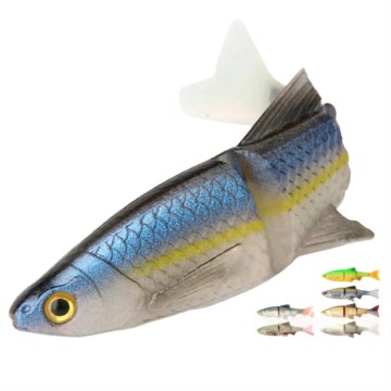 3D Baitfish Simulated Soft Vibe Artificial Hard Bait Vib Soft Plastic Fishing Lure (8cm 9.6cm 13cm)