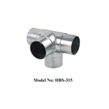 Stainless Steel Four Way Handrail Corner Elbow