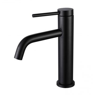 Matte black 304 stainless-steel single hole basin faucet