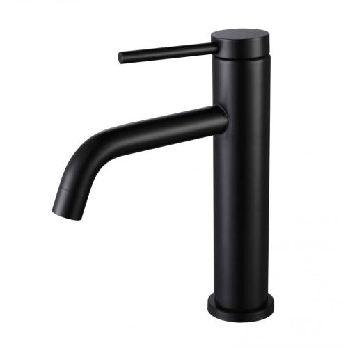 Basin Mixer Matte black 304 stainless-steel single hole basin faucet Supplier