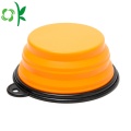 Collapsible Silicone Pet Food Water Bowl For Dog