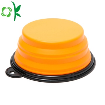 Collapsible Silicone Pet Food Water Bowl For Dog