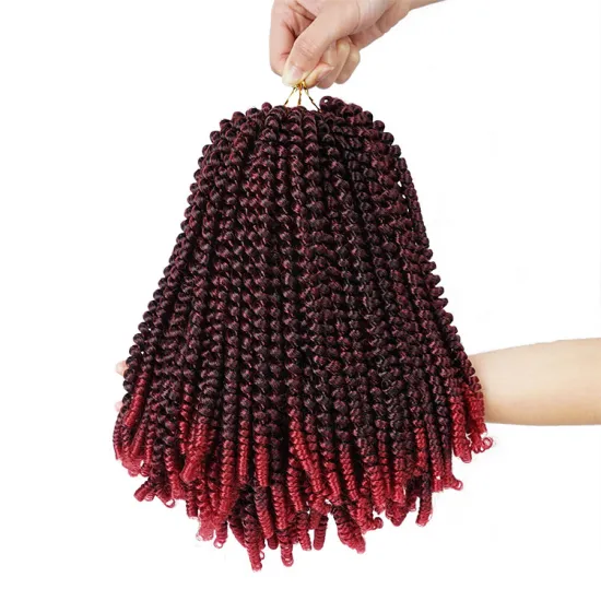 Spring Twist Hair Extensions 30Strands Crochet Braids Synthetic Braiding Hair Bounce Curl