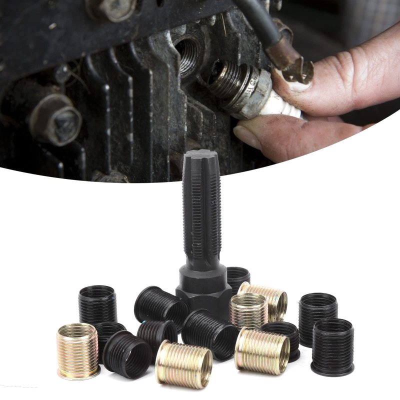 Carbon Steel Spark Plug Thread Repair Tool - Fix Damaged Spark Plug Threads