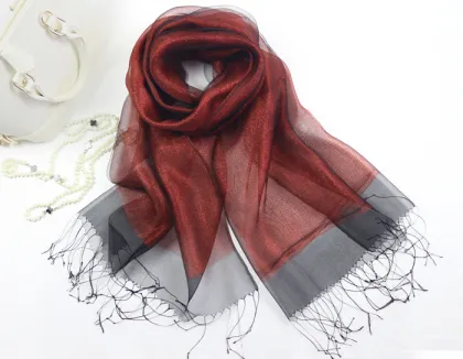 Fashion lady silk high-grade double grace scarves 15046