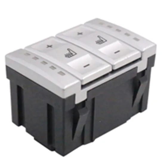 6M2T-19K314-AC Silver Seat Heating Button Control Switch for Ford Mondeo MK4, S-MAX, Galaxy MK3