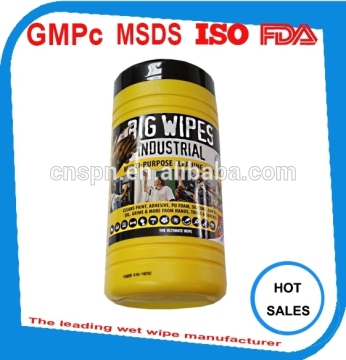 Wholesale OEM Industrial cleaning wet wipes