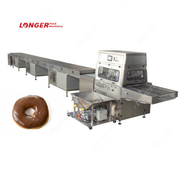 Automatic Chocolate-Coating Machine for Donuts and Ice Cream