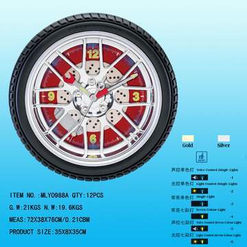 Tire Shape Clock