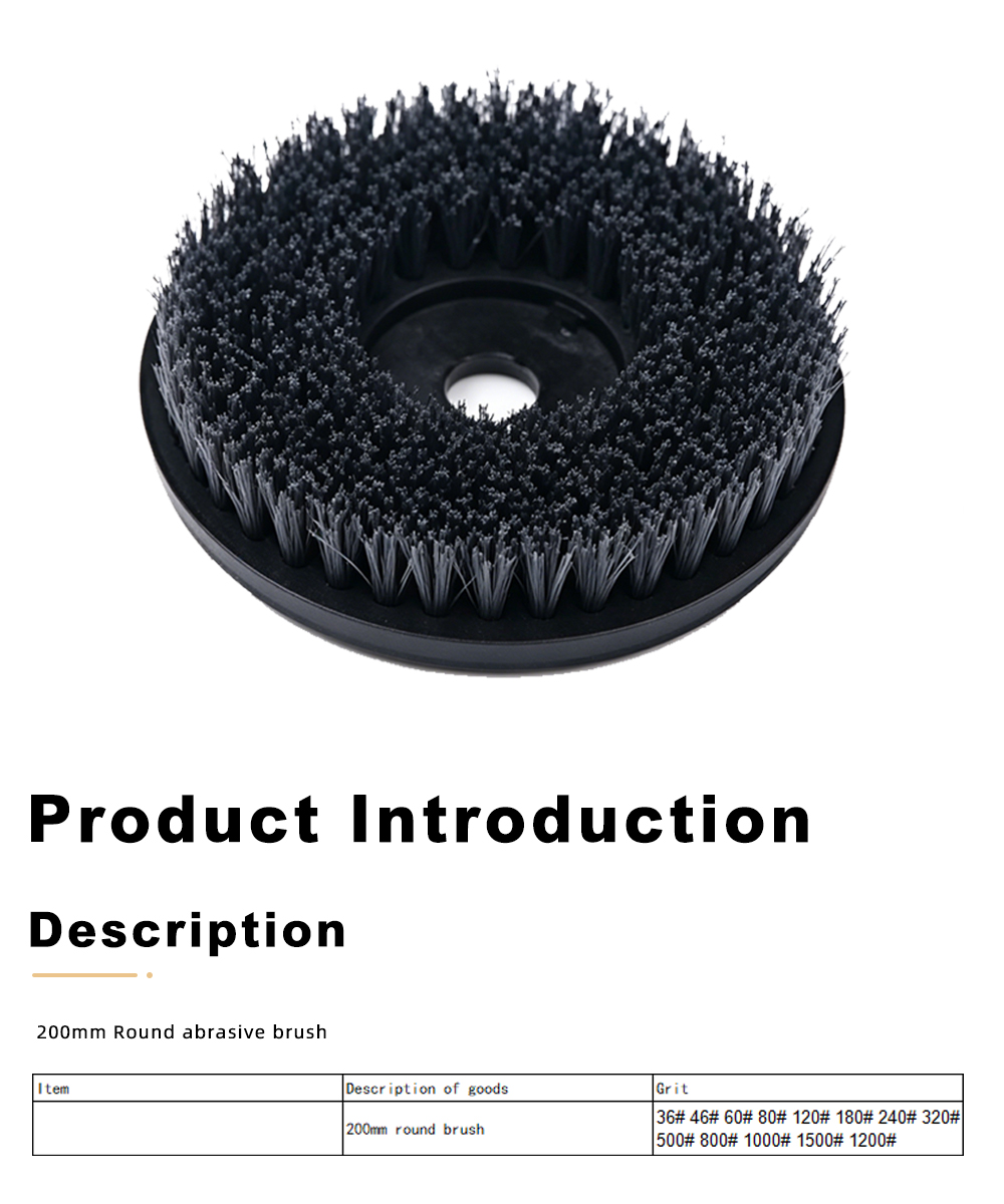 200mm Round abrasive brush x