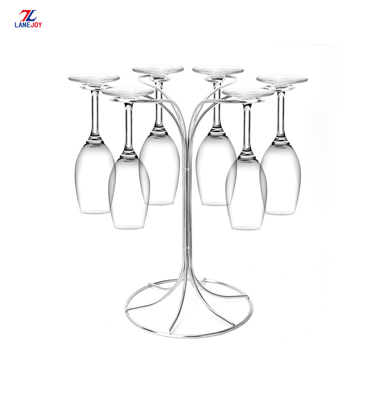 Stainless steel goblet holder rack wire mug rack