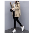women's mid-length trench coat for spring and autumn