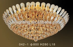 Crystal finish materials lustre turco for home decor ceiling flush mounted lamp